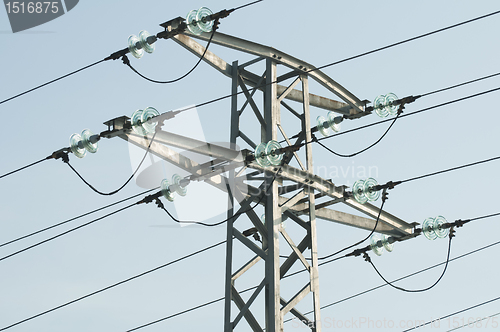 Image of High voltage poles and wires