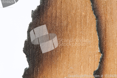 Image of Burned wooden paper