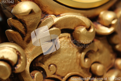 Image of golden wood decoration