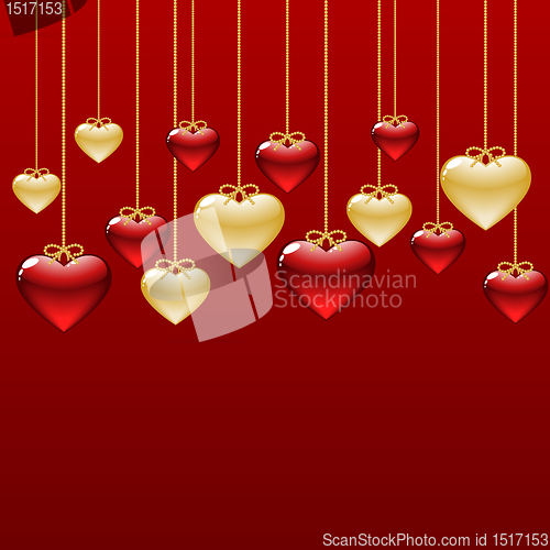 Image of background of hearts