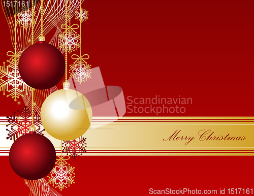 Image of Red Christmas card