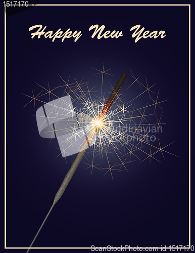 Image of Bengal light. Vector.