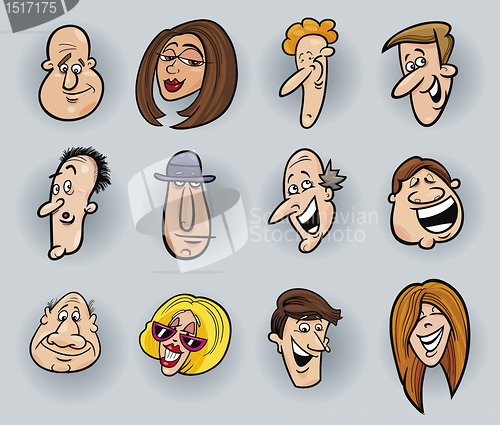 Image of Cartoon faces