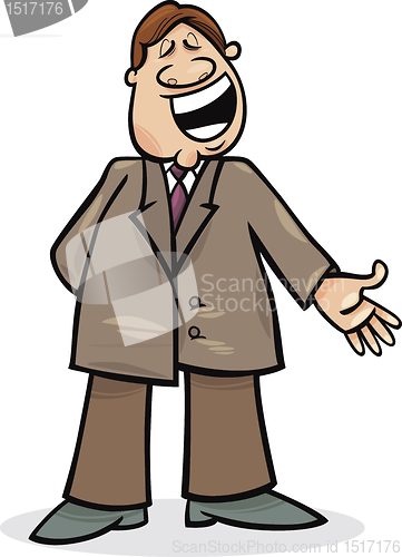 Image of cartoon man in suit