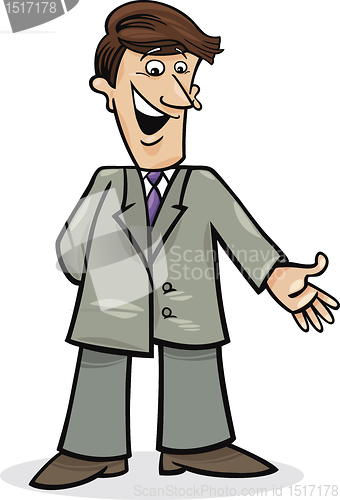 Image of cartoon man in suit