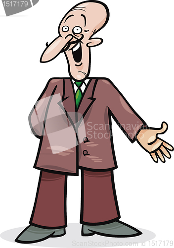 Image of cartoon man in suit