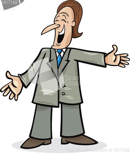 Image of cartoon man in suit