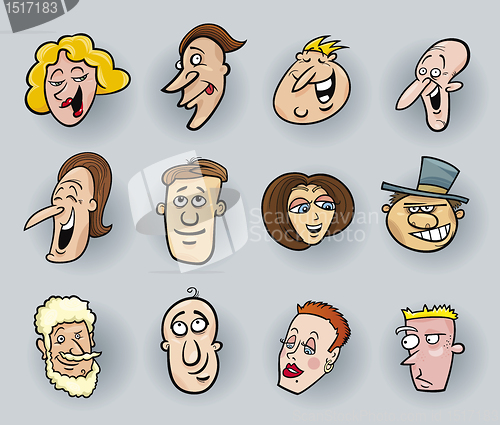 Image of Cartoon faces