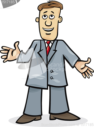 Image of cartoon man in suit