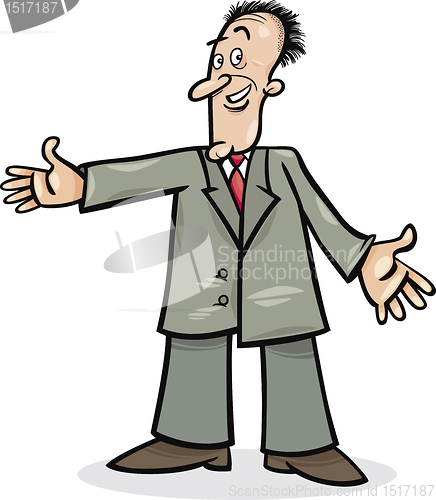 Image of cartoon man in suit