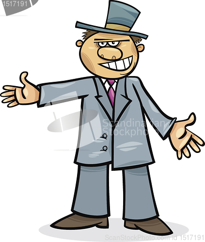 Image of cartoon man in suit