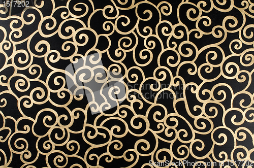 Image of Golden abstract arabesque