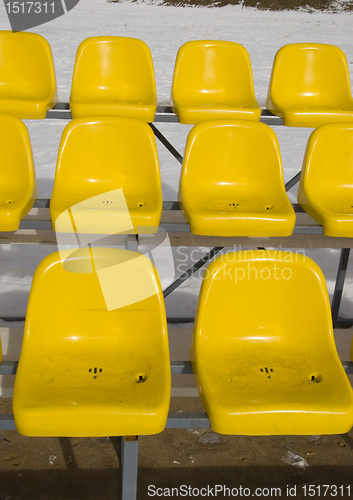 Image of Tennis courts chairs for spectators