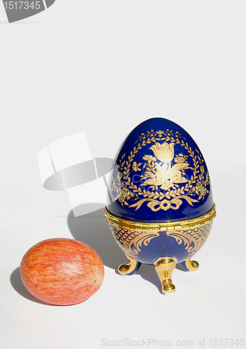 Image of Faberge copy and Easter egg