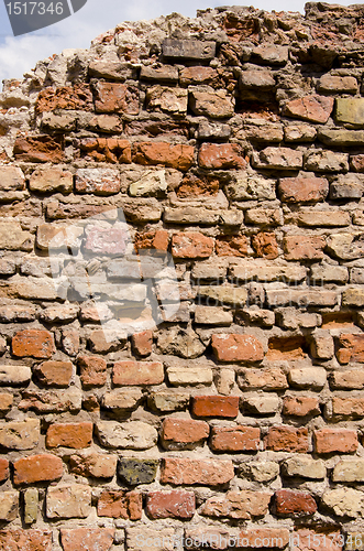 Image of Old dilapidated brick wall backdrop