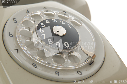 Image of Rotary dial of an old phone