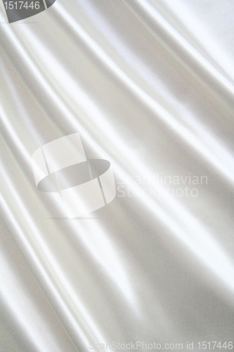 Image of Smooth elegant white silk can use as wedding background Smooth e