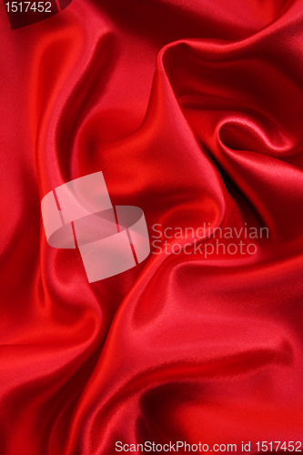 Image of Smooth Red Silk as background