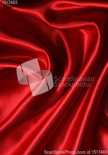 Image of Smooth elegant red silk as background 