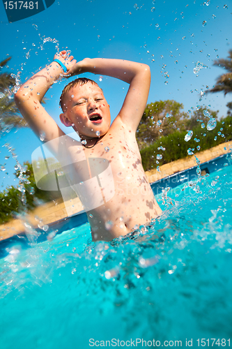 Image of child in pool