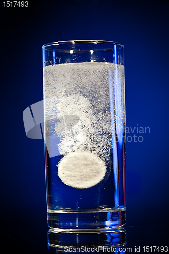 Image of Tablet in a water glass