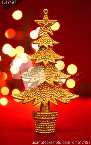 Image of Gold christmas tree
