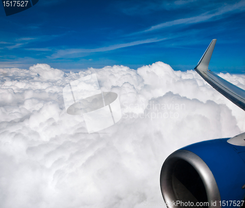 Image of view sky from an airplane