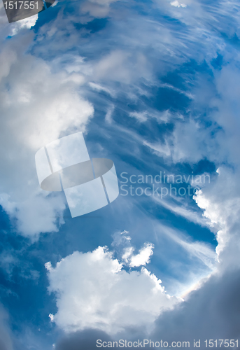 Image of blue sky with clouds