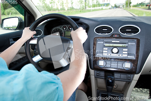 Image of women driving a car