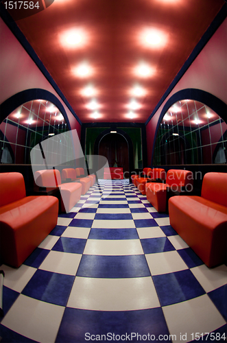 Image of Room with a checkered floor