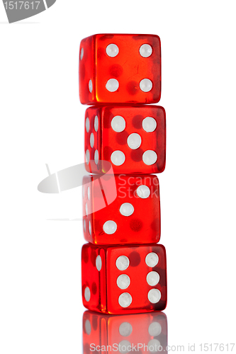 Image of classic red dice