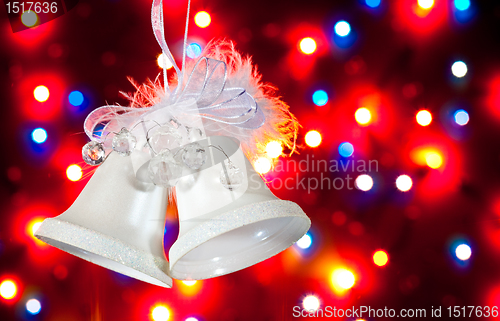 Image of white handbells