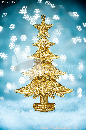 Image of Gold christmas tree