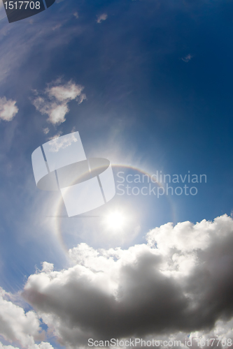 Image of blue sky with clouds