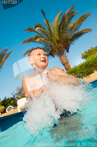 Image of child in pool