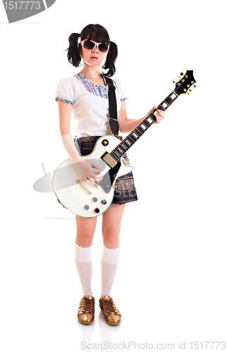 Image of girl with a guitar