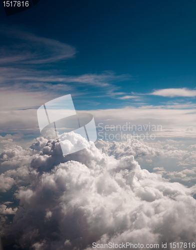 Image of blue sky with clouds