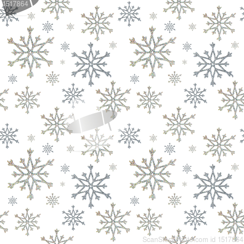 Image of seamless snowflakes