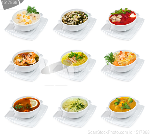 Image of Soups isolated