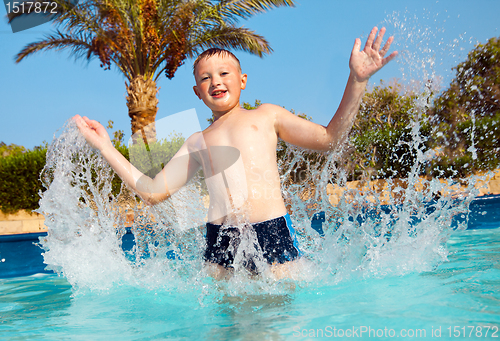 Image of child in pool