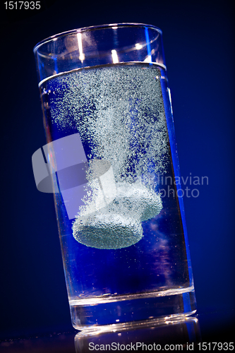 Image of Tablet in a water glass