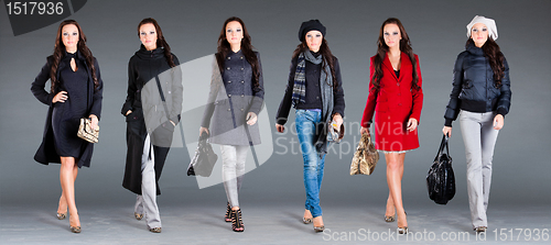 Image of autumn winter collection  lady's clothes