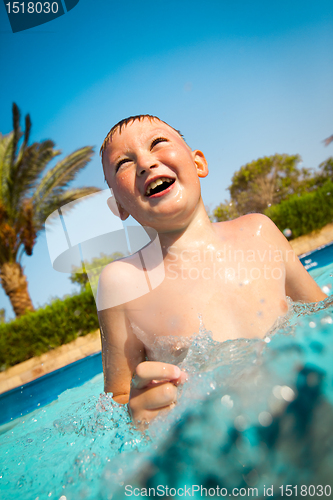 Image of child in pool