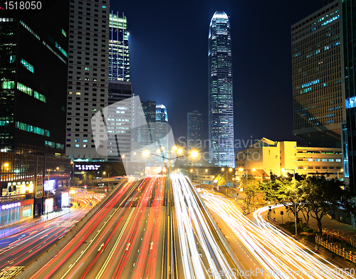 Image of modern city at night
