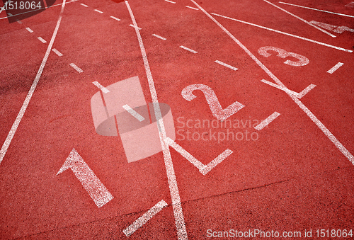 Image of retro sport running track