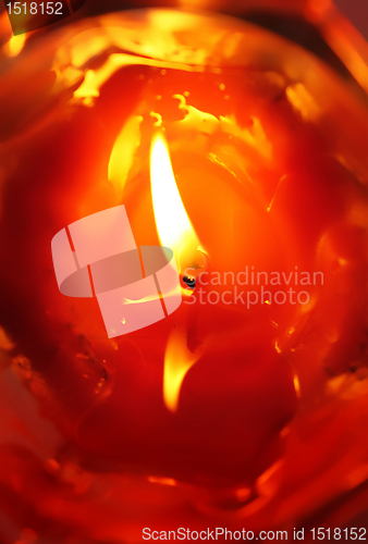 Image of burning candle background