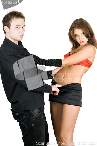 Image of Sexy playful couple