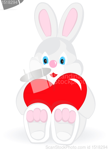 Image of bunny with heart