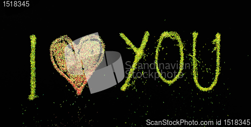 Image of I love You  phrase