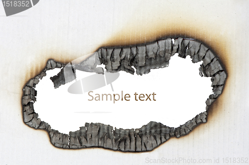 Image of Slightly burnt paper